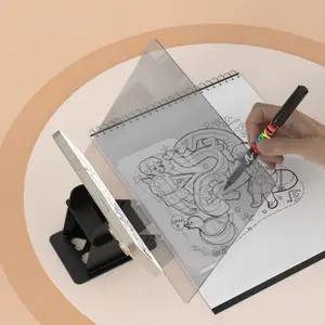 Portable Optical Drawing Tracing Pad Optical Projector Painting Copy Board Mirror Reflection Projection Tracing Plate Board Comic Tracer Art Stencil Tool with Phone/Pad Xmas Gift for,Students,Sketching,Painting Art School Supplies Art Craft Supplies