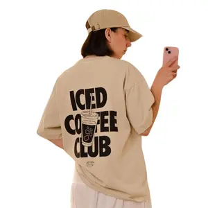 Iced Coffee Club Oversized T-Shirt Vintage Tees Graphic Tees Soft Cotton Unisex Shirt Rare Gift for Him Gift For Her Vintage Y2K Hoodie Sweatshirt
