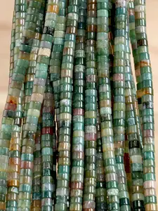 Natural Indian Agate Gemstone Spacer Beads, 4x2mm For DIY Jewelry Making & Gift Crafting Projects, One Strand 130-145 beads Beading Making