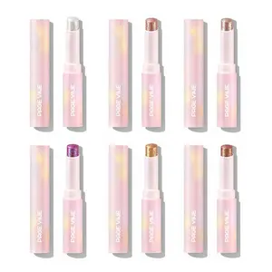 Sparkle Jelly Glaze Eyeshadow Stick- Long-Lasting, Shimmer Crayon with Built-in Brush for Easy Blending & Brightening Makeup