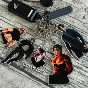 Loen Kenneddy Acrylic Keychain, Resident EviI Inspired Keychain, Leon kenneddy Charm Gift For Fans, Cute Car Key Accessory Gift