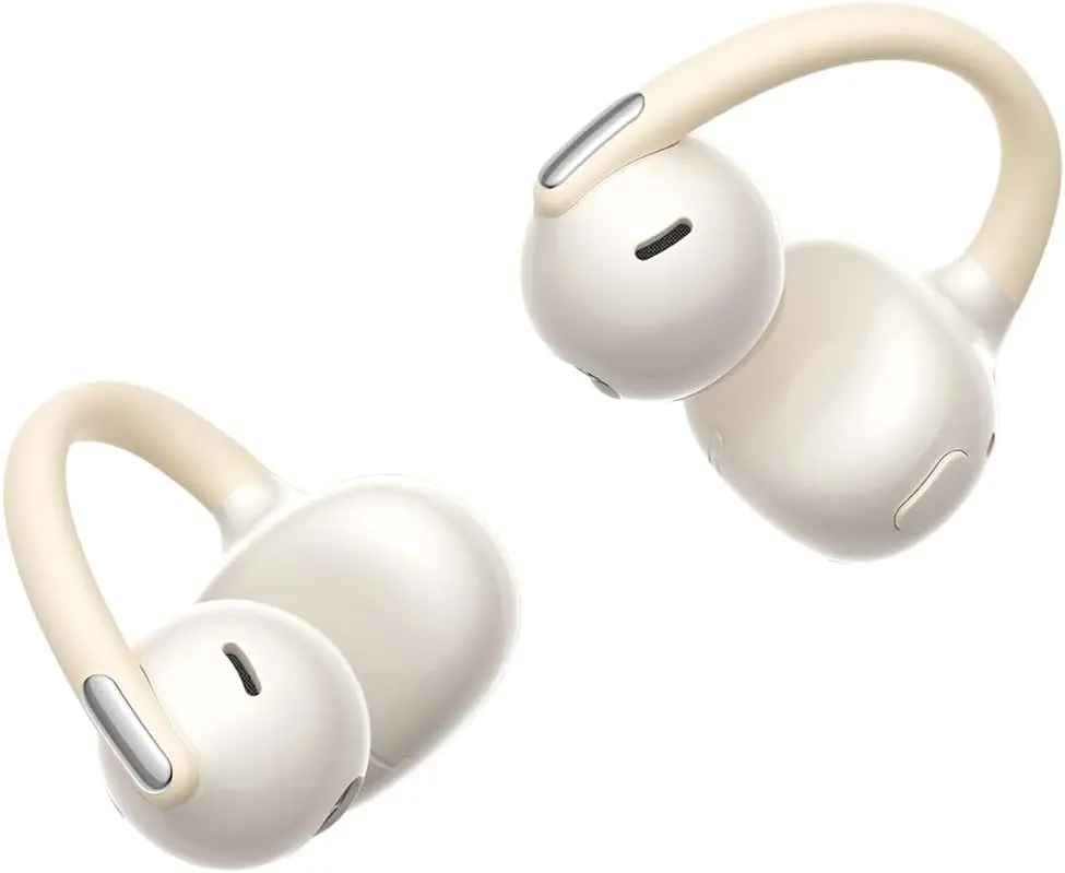 Baseus Bowie MC2 Air Open Ear Clip-on Earbuds, CloudComfort Air Cushions for Workout Running, 11mm Drivers Super Bass 2.0, IP67 Waterproof, 40H Playtime, Flexible Secure Fit Earbuds