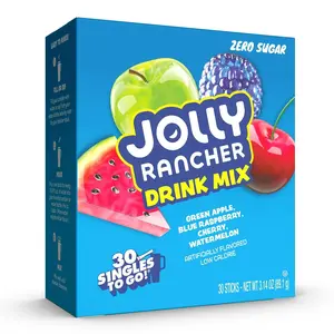 Jolly Rancher Sugar-Free Variety pack Singles to Go Powdered Drink Mix, 30 Count