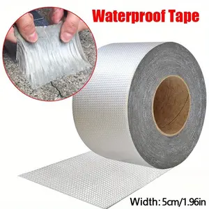 1Roll Premium Aluminum Foil Tape - High Temperature Resistant, Waterproof Adhesive For Wall, Pool, Roof Crack & Duct Repair Sealing