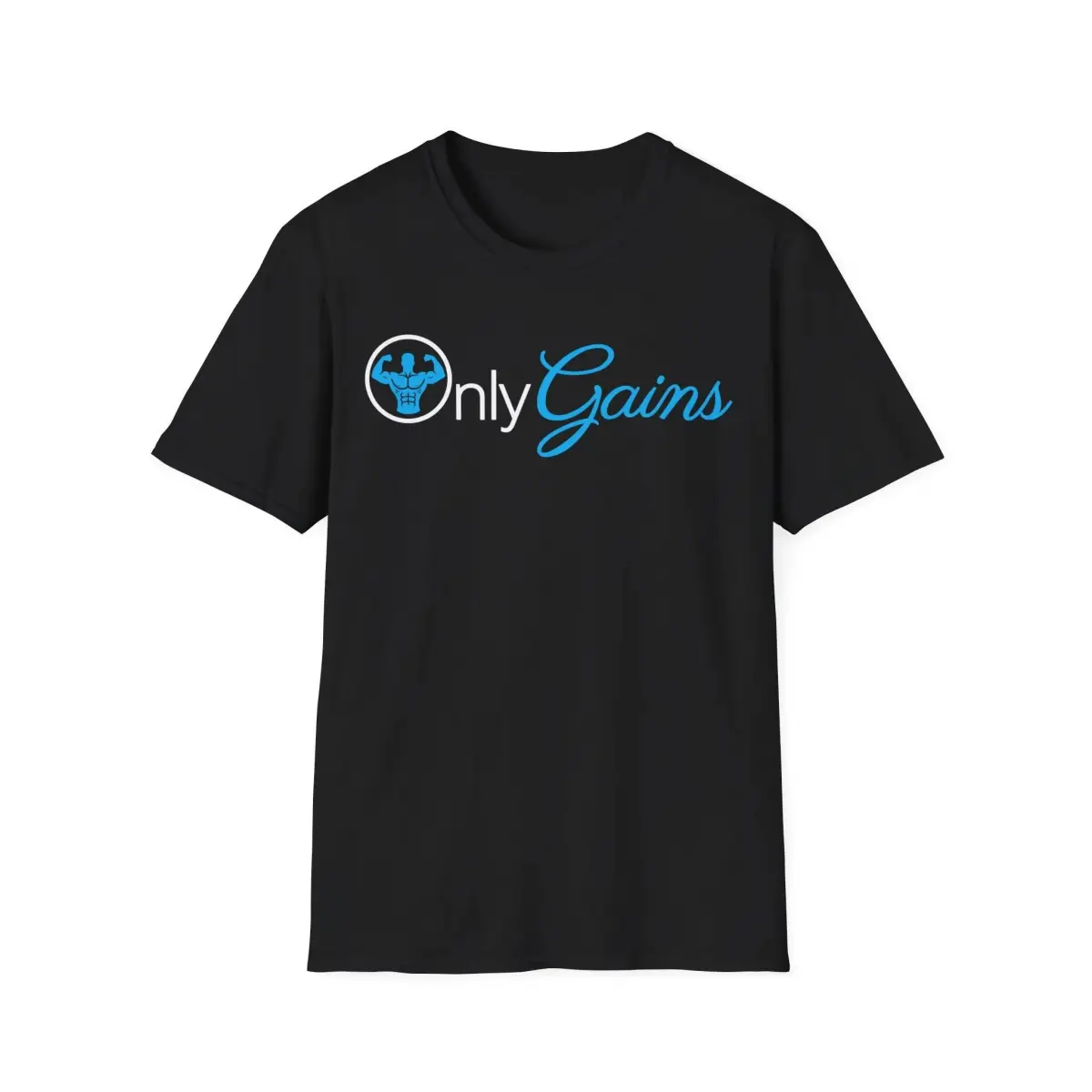 [100% Cotton] Only Gains Parody Gym Pump Cover |         Men'S Workout T-Shirt |         Funny Gym Rat Lifting Tee Golf Gift T-Shirt For Men And Women