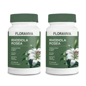 2 Bottles 500mg Rhodiola Rosea Extract Adaptogen Capsules - Herbal Dietary Supplement with Naturals Vitamins, Stress Response, Focus, Multi-Dose & Energy Support, Stress Response Supplement, Focus Vitamins Supplements