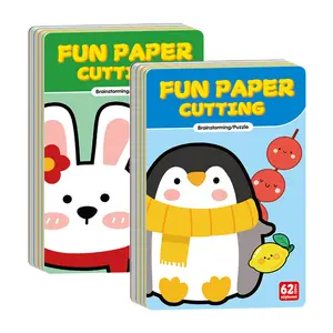 Children's Handicraft Paper Cutting Fun Origami Set for Toddlers Safe Plastic Scissors Parent-Child Interactive Educational Early Learning Toy