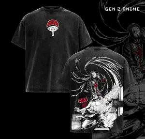 Obito Kamui Tee Naruto Anime Vintage Washed Oversized T-Shirt, Mangekyo Sharingan Graphic, Heavy Cotton Anime Streetwear Gift for Fans 2026