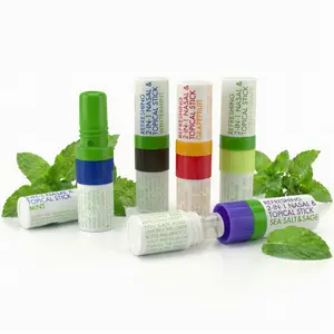 Memorial Day Sale: 5-Pack 2-in-1 Nasal Inhaler & Essential Oil Topical Rub | Refreshing VapoInhaler Stick for Instant Focus, Alertness & Clear Breathing | All-Natural Aromatherapy Wake Up Stick