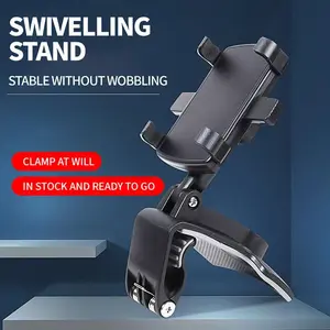 Multi-Angle Car Phone Holder - Adjustable Dashboard & Vent Mount with Strong Grip, 360° Rotation for Perfect Viewing, Works with All Phone Sizes & Cases (Universal Fit)