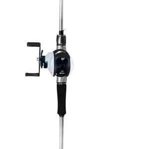 Carbon Fiber Fishing Rod and Reel Set - Left-Handed/Right-Handed Combo - 180cm/70.86inch - Deep Sea Rod - 7.2:1 Aluminum Alloy Reel - Castable - EVA Grip - Suitable for Freshwater and Saltwater Use - Great Gift and Prize for Fishing Enthusiasts