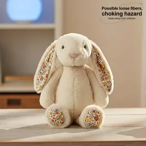 6Styles Soft Long-Eared Rabbit Plush | Baby Sleep Soother | Girls' Bedroom Decor | Multi-Color Stuffed Toy | Soft and does not shed hair | Perfect for Valentine's Day, Children's Day & Birthdays | Heartwarming Companion for Friends, Girlfriends & Kids