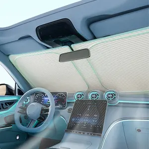 Car Front Windshield Sun Shade, Cool Reflector Blocker, Ultimate Interior Protection, Fits Sedans, SUVs, MPVs