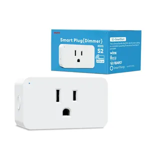 Zwave Dimmer Plug, 800 Series Z-Wave  Dimmer Plug, Bult in Zwave Repeater, Z-Wave Outlet, Z-Wave Hub Required, Work with Hubitat, SmartThings, Vera, Wink, Fibaro, Homeseer, 2GIG