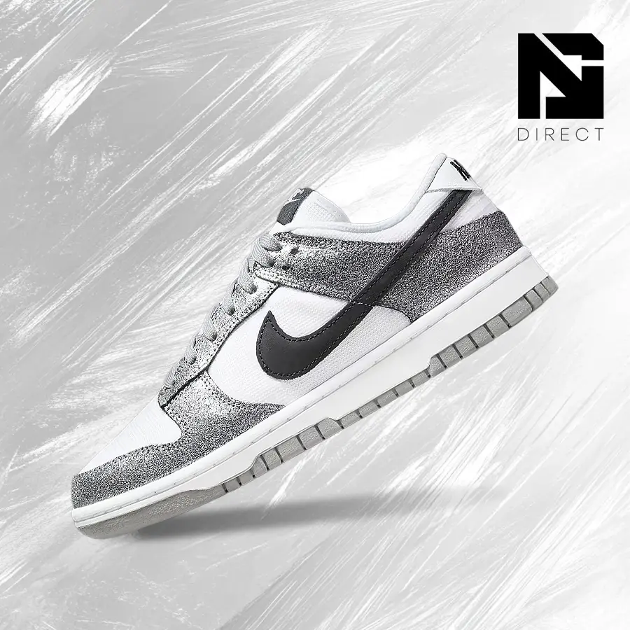 Nike Dunk LowGolden Gals Metallic Silver (Women's)– Women's Lifestyle Sneakers – shoes for woman -Vintagen - Running Shoes, Lightweight Shock-Absorbing Comfort, Breathable Everyday Fit, Gym Training to Street Casual Wear - back to school - DO5882 001