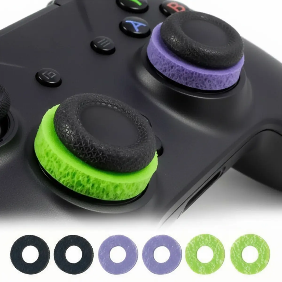6PCS/12PCS Precision Rings, Aim Assist Motion Controller Suitable for PS4, PS5, Xbox 1, Xbox Series X, Switch, Switch Pro Precision Target Control Rings 3 Different Strengths