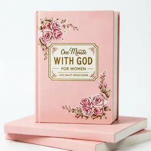 Women's Faith-Based Prayer Notebook - 365 Daily Scripture Reflection Christian Devotional Journal for 1-Minute God Time & Bible Study (Office Stationery)