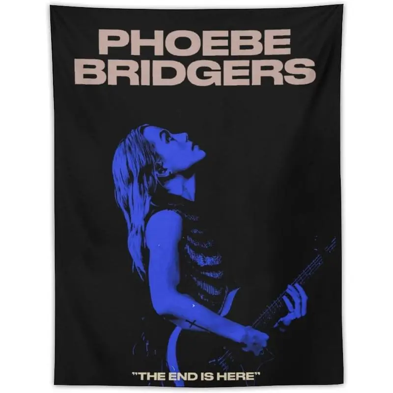 Phoebe Bridgers Music-Theme Kuerh Jogn Tapestry Wall Hanging, Strong Multi-Size Beach Home Decor, Hand Washable Novelty Banner for Living Room Bedroom Indoor Supplies