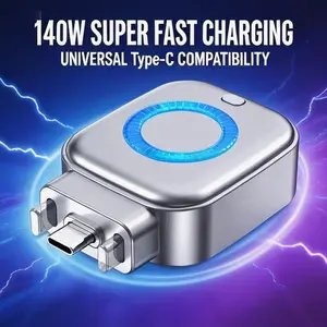 Innovative Type C 140W Fast Charging Auto Disconnect Smart Charging Device Anti Overcharge Safe Overnight Charging Protector Keep Your Battery Healthy And Long Lasting
