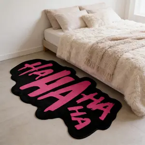 Unusual Creative Letter Rug, Fun Trendy Home Decor Carpet, Bedroom Bedside Mat, Sofa Living Room Area Rug, Soft Plush Comfort Pad, Fluffy Rug, Bedroom Rugs, Indoor Area Rug, Fuzzy Rug
