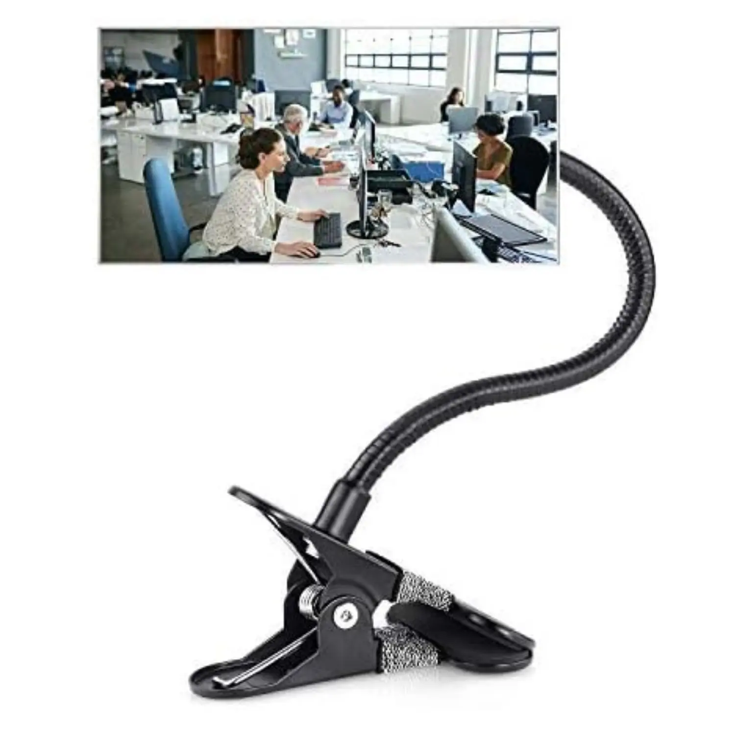 Clip On Security Mirror, Convex Cubicle Mirror for Personal Safety and Security Desk Rear View Monitors or Anywhere, Glass Rotatable Decor Frameless