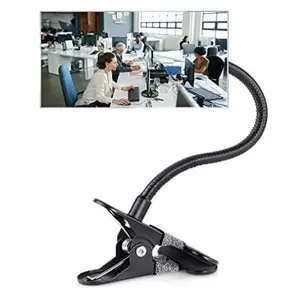 Clip On Security Mirror, Convex Cubicle Mirror for Personal Safety and Security Desk Rear View Monitors or Anywhere, Glass Rotatable Decor Frameless