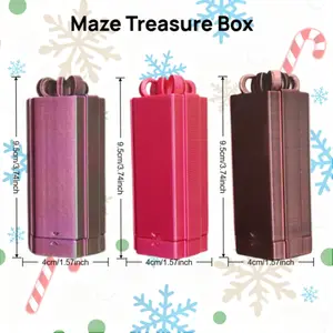 1 Piece Multiple Colors Maze Storage Box Gift Box Design Surprise Gift Christmas Box Fun Educational Prank Toy Challenging Maze