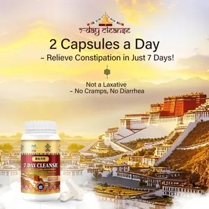 UQB 7 Day Cleanse Capsules for Gentle Intestinal Cleansing & Constipation Relief Natural Gut Health Support Non-GMO Ingredients