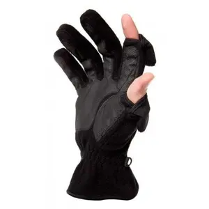 Freehands Women's Unlined Fleece Gloves (Small, Black)