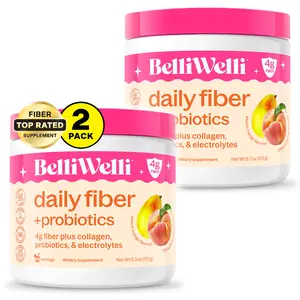 BelliWelli Daily Fiber + Probiotics - Peach Mango