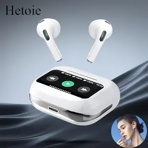 Hetoie 2026 New  Gaming Earbuds, ANC+ENC Active Noise Cancelling Wireless Headphones, Touch Screen LED Display Charging Case, Long Battery Life, Low Latency In-Ear for Gaming Sports Calls, Gift for Men Women, Wireless Audio Headphones