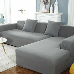 Solid Color Sofa Cover, 1 Count Non-slip Elastic Sofa Slipcover, Dustproof Sofa Protector for Living Room, Fashion Couch Protector for Home Decor