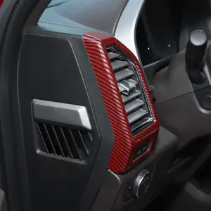 Dashboard Side Air Vent Outlet Cover Trim, Car Interior Accessory for 2015-2020 Ford F150, Automotive Interior Decoration Sticker