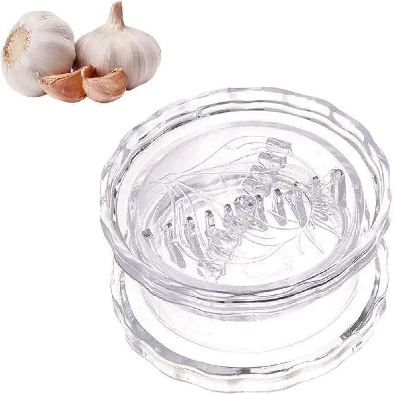 Garlic Crusher Non-Slip Chopper, Kitchen Utensils Gadgets Press Garlic Cutter, Cooking Tools, Cooking Accessories, Ideal for Cutting Garlic, Onions, Ginger, Fruits & Salads