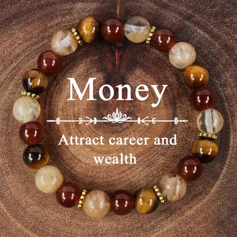 Handmade Tiger Eye Stone Mala Beads Bracelet, Beaded Bracelets, Unisex Fashion Accessory, Ideal for Meditation, Crystals and Healing Stones, and Energy Healing, Perfect Gift, Crystal Bracelet, Tigers Eye