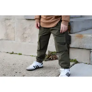 Cargo Cross-Stretch Chinos (Olive)
