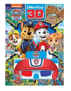 Nickelodeon PAW Patrol 3D Look and Find Activity Book! - PAW Patrol 3D Glasses Included! - PI Kids