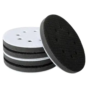 5 Pack 5 Inch Interface Pads 8 Holes, Orbital Sander  Pads Shock Absorption Cushion Buffer, Hook and Loop  Sanding Pads for Orbital Sander