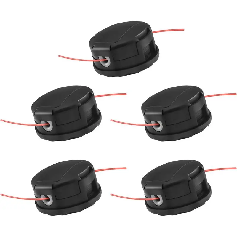 5-Pack Cutting String Trimmer Heads - Power Tool Accessory for Echo Speed Feed 400, SRM-210, SRM-225, SRM-230, SRM2100, T195S, T220, T222, T230, T231 Straight Shaft Trimmers