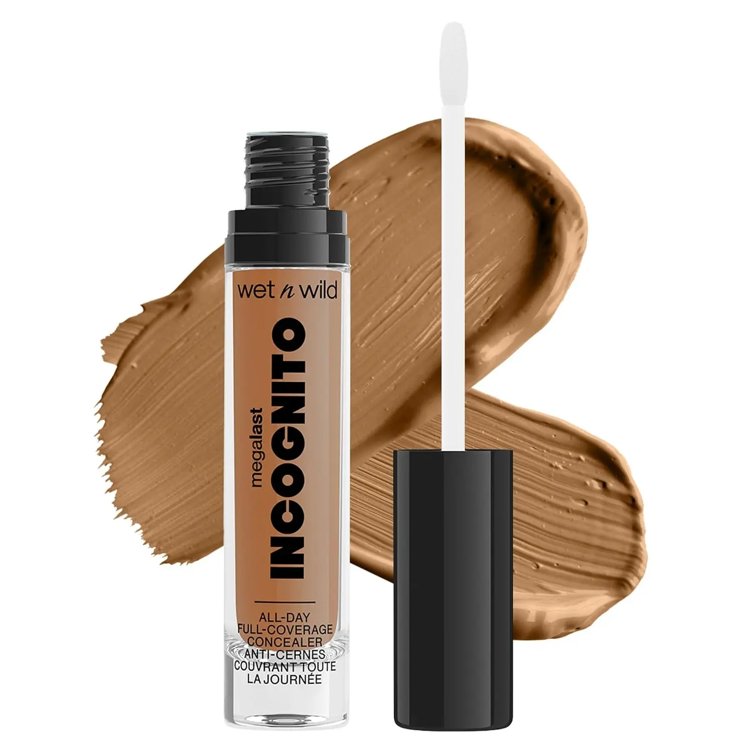 wet n wild Mega Last Incognito All-Day Full Coverage Liquid Matte Concealer, Light Beige, 0.18 Ounce