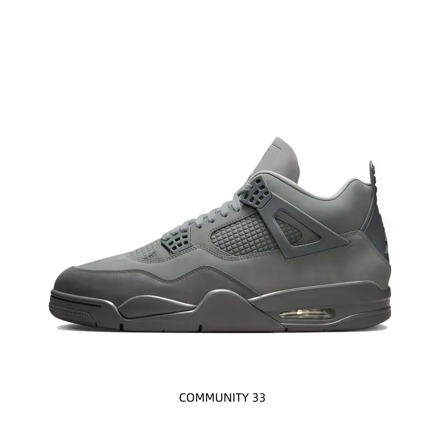 Men's Gradient Grey 2-Tone Retro Mid-Top Basketball Sneakers - Suede-Mesh Mixed Upper, Visible Air Cushion Sole, Lace-Up Street Casual Sports Shoes