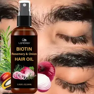100ML Rosemary, Peppermint & Biotin HairOil, Nourishing Hair Treatment, Nourishes Damaged Hair, Smooths & Shines, LiquidForm, No Ca Prop 65 Warning
