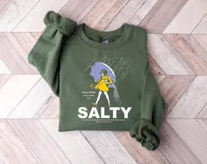 Stay Salty Girl Parody Shirt, Vintage Brand Spoof Tee, Funny Graphic Shirt, Retro Sarcastic Sweatshirt, Gift for Her, Womens Statement Tee