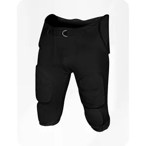Exxact Sports Proline Men's Integrated Football Pants with 7 Flex Pads, Lightweight Football Practice Pants for Protection