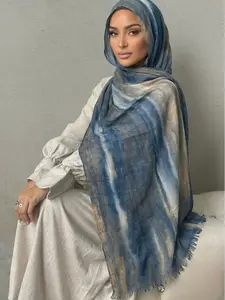 Women's Bold Rainbow Striped Headwrap, Multi-Way Pleated Party Shawl, Elegant No Tassel Chiffon-Feel Hijab for Celebrations & Daily Head Scarfs