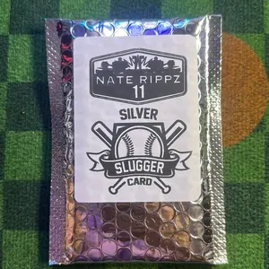 Nate Rippz 11 Baseball Silver Slugger Card- Silver Slugger Baseball Card guarantees one baseball card!! Floor 2 Ceiling 200 you could get Autos, Numbered, case hit inserts, and HFA in these packs