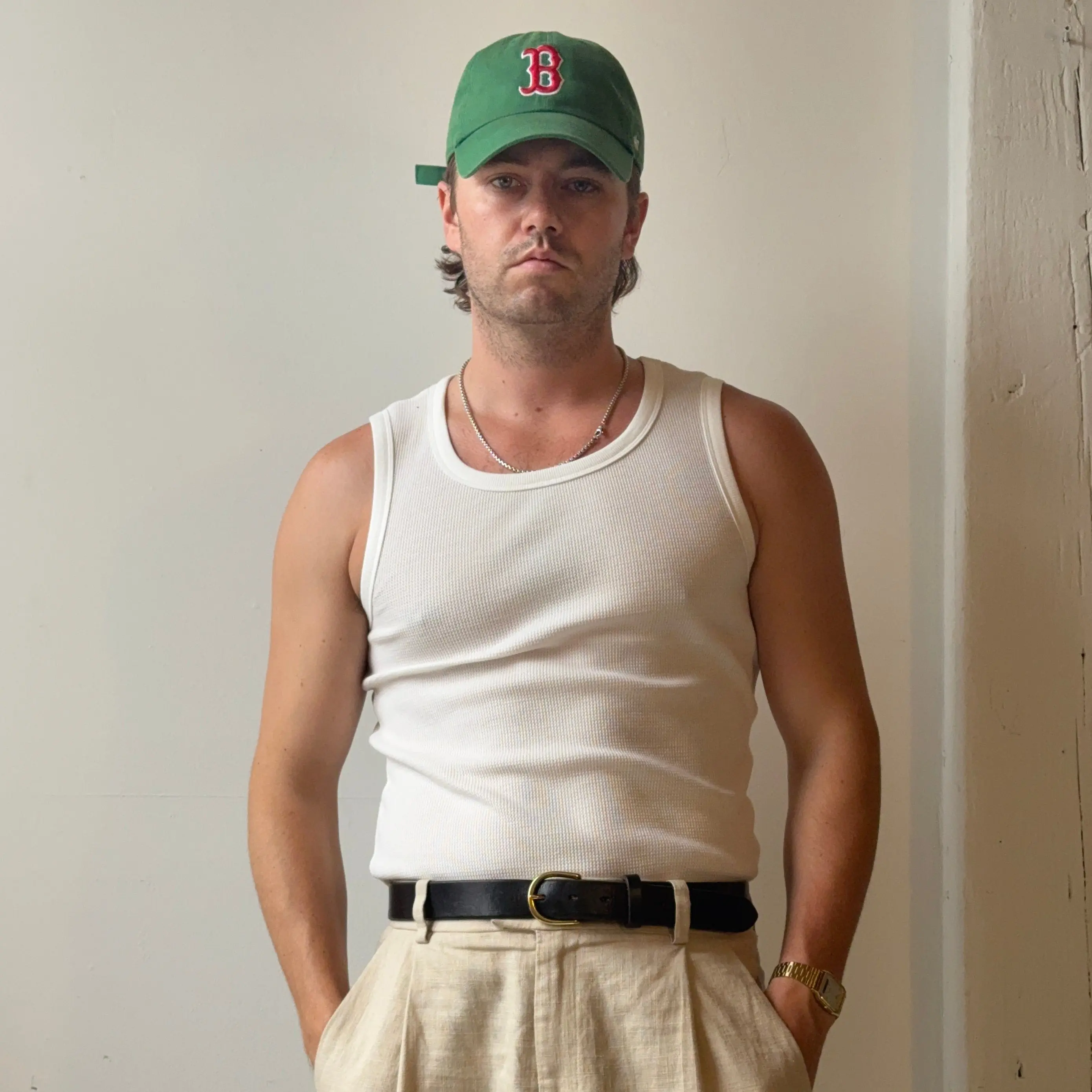 "The Waffle Pleaser" | Men's Waffle-Knit Cotton Vest