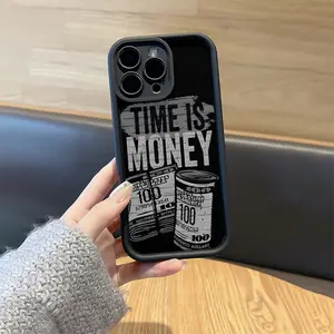 Black slogan pattern TPU material, anti-drop hole position precision all-inclusive protective case, Suitable for IPhone17 11 12 13 14 15 16 Pro Max Air Plus-gift, birthday, best choice for girlfriend, boyfriend, friend or yourself