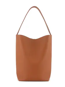 Water Bucket Bag Simple Large Capacity Shopping Bag Commuter Bag Fall Winter New Genuine Leather Shoulder Tote Bag Medium Size Casual Tote Bag