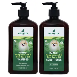 DERMagic Shampoo and Conditioner Combo for Dogs Peppermint Tea & Tree Oil
